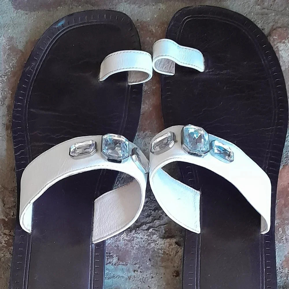 Lands' End Embellished toe ring Sandals